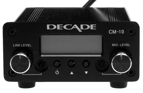 Decade CM-10 FM Stereo Transmitter Part 15 Low Power for Church w Mic/Line Input-www.prostudioconnection.com