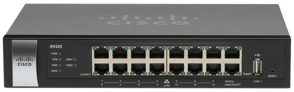 Cisco RV-325 14 Port Gigabit Wired OpenVPN Router SPI Firewall IPSec VPN RV325-www.prostudioconnection.com