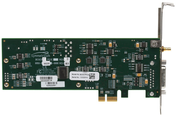 Symmetricom BC637PCIe TCXO GPS Clock PC Time Sync PCIe Card Frequency IRIG-B [Used]-www.prostudioconnection.com