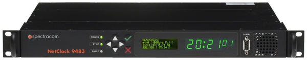 Spectracom 9483 NENA ASCII NetClock OCXO GPS & GLONASS NTP Network Time Server-www.prostudioconnection.com