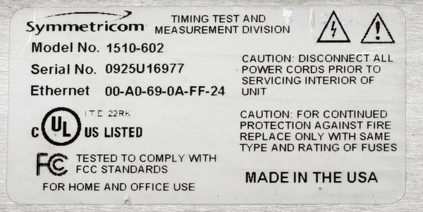 Symmetricom XLi OCXO UPGRADED GPS 10MHz LPN Oscillator NTP Time Server IRIG-B-www.prostudioconnection.com