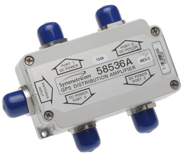 Symmetricom 58536A GPS 1x4 4-Way Active Antenna Signal Splitter Divider N Female [Used]-www.prostudioconnection.com
