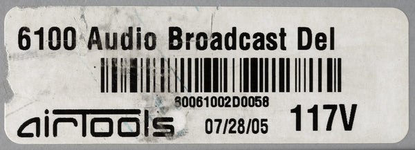Symetrix Airtools 6100 Broadcast Profanity Delay AES Digital Audio DUMP Button-www.prostudioconnection.com