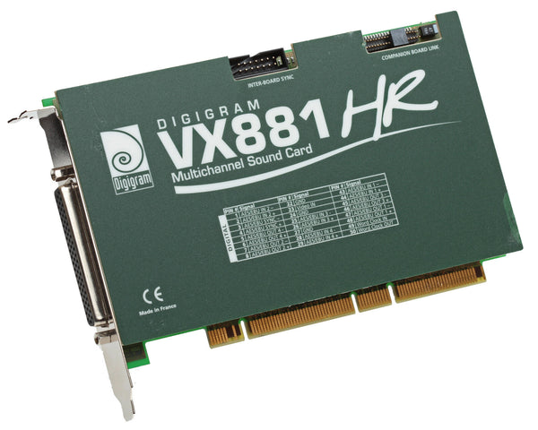 Digigram VX881HR Quad AES Digital Multichannel Broadcast Sound Card w XLR Cables-www.prostudioconnection.com