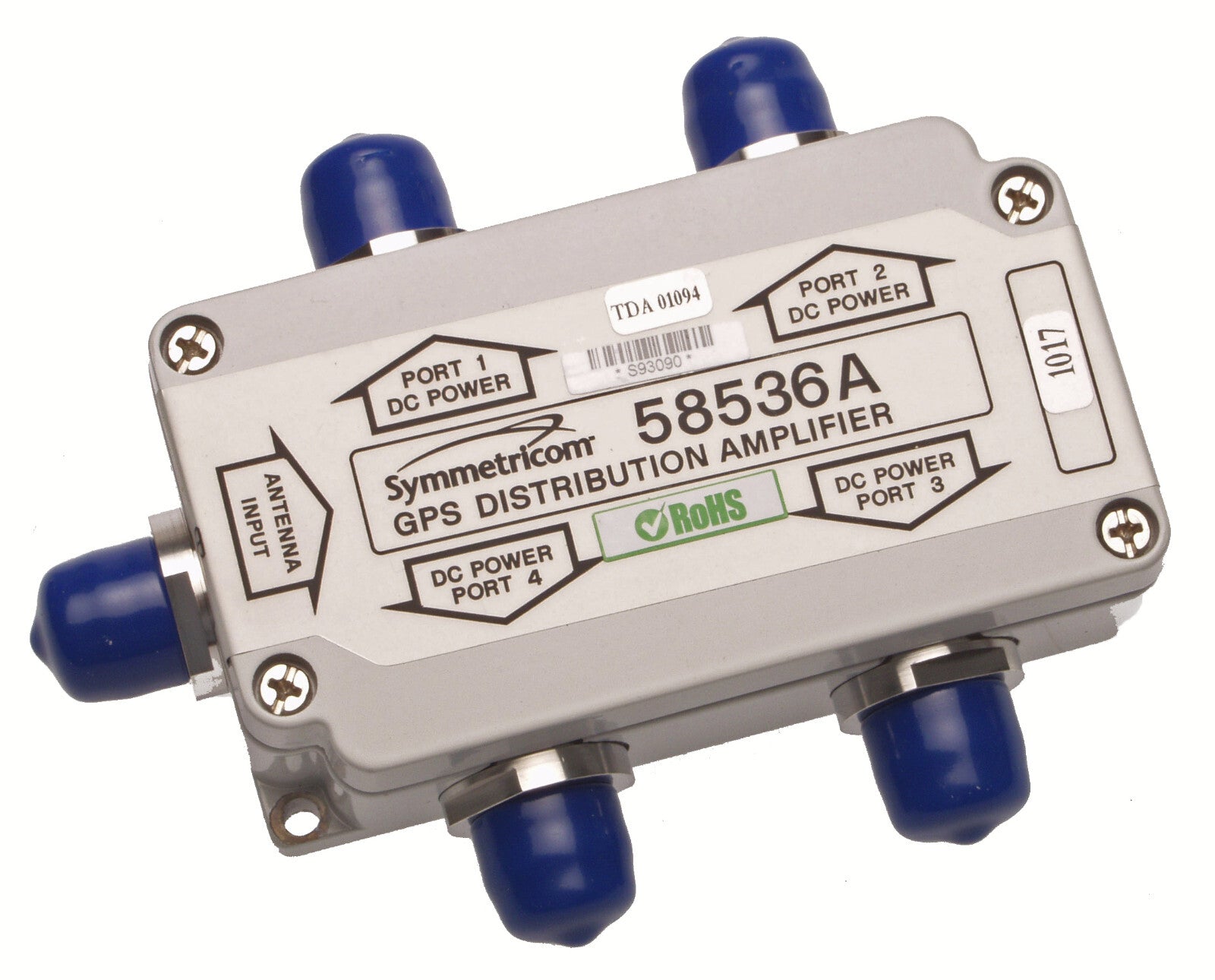 Symmetricom 58536A GPS 1x4 4-Way Active Antenna Signal Splitter Divider N Female-www.prostudioconnection.com