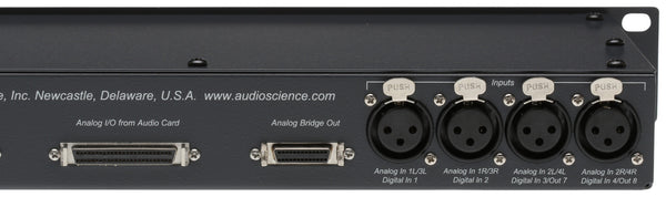 AudioScience BOB1024 Sound Card XLR Breakout Box Rackmount w 26Pin Digital Cable-www.prostudioconnection.com