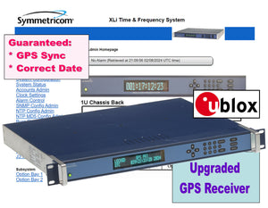 Symmetricom XLi TCXO UPGRADED ublox GPS NTP Time Server 10MHz Oscillator PPO-www.prostudioconnection.com