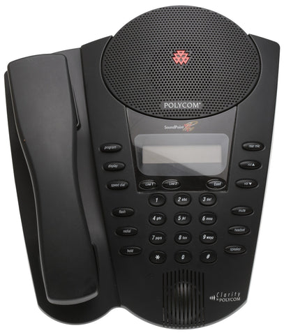 Polycom Soundpoint Pro 2-Line Premium LCD Office Speakerphone w/Headset Jack [Used]-www.prostudioconnection.com