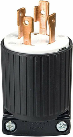 Cooper Wiring Devices L1430P 30A 125/250V Twist-Lock 4 Pole Generator Plug - NEW [New]-www.prostudioconnection.com