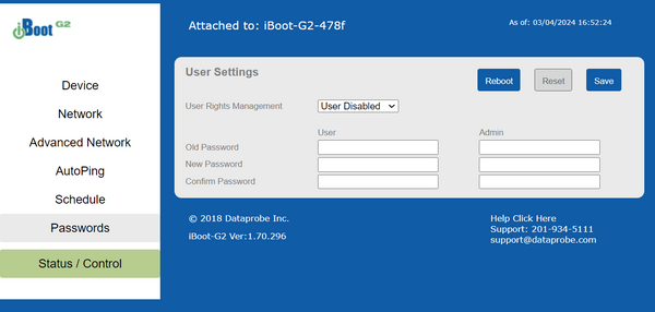 DataProbe iBoot G2 Internet Remote Web HTTP Power Management Switch Rebooter-www.prostudioconnection.com