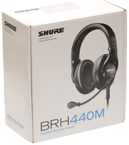 NEW Shure BRH440M Stereo Broadcast Headset Dynamic Cardioid Microphone NO CABLE-www.prostudioconnection.com