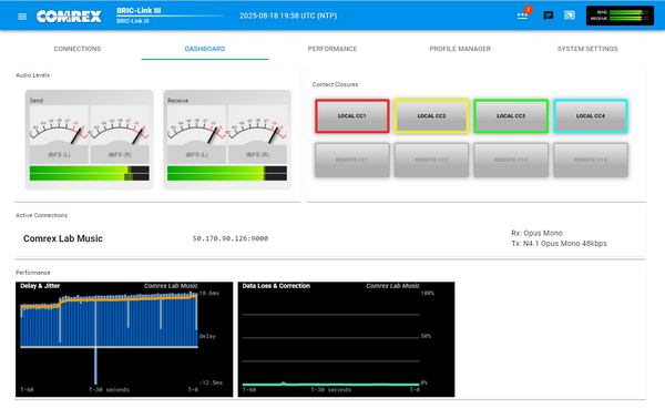 Comrex BRIC-Link III Broadcast Audio Over IP Duplex Digital Codec w/ Opus & AAC-www.prostudioconnection.com