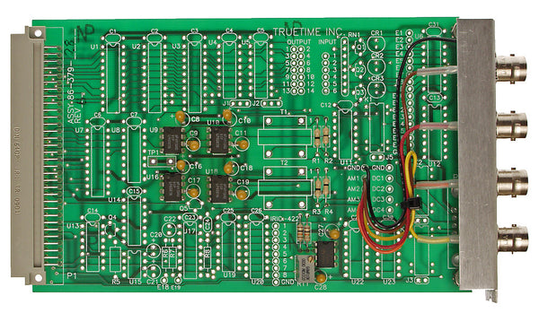 TrueTime Symmetricom 86-379-28 XL-DC 4x BNC IRIG-B AM Timecode Expansion Card [Used]-www.prostudioconnection.com