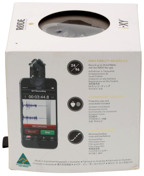 RODE i-XY 24/96 Stereo Condenser Microphone for iOS Lightning Devices - LNIB [Used]-www.prostudioconnection.com
