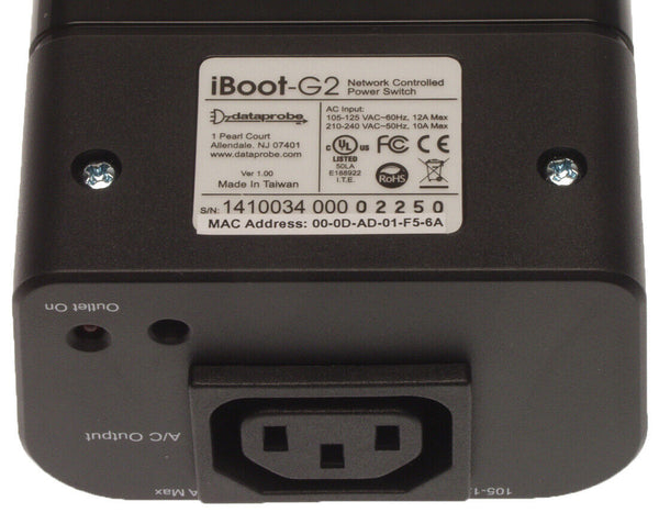 DataProbe iBoot G2 Internet Remote Web HTTP Power Management Switch Rebooter-www.prostudioconnection.com