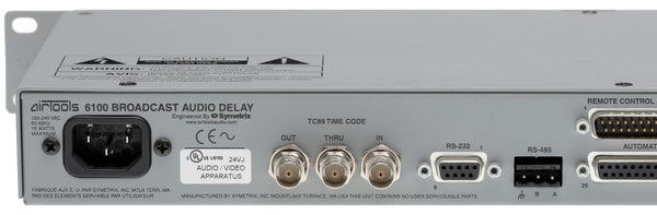 Symetrix Airtools 6100 Profanity Delay AES Digital Audio Broadcast DUMP Button-www.prostudioconnection.com