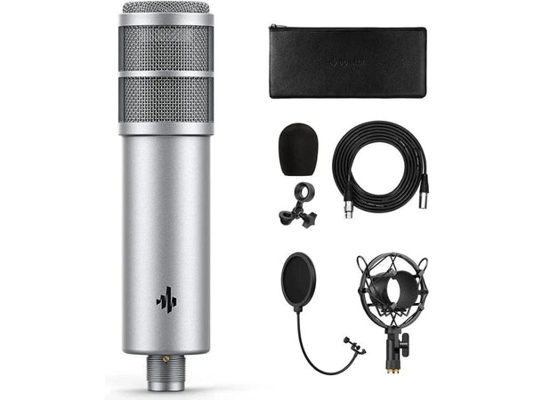 NEW Donner PO 8 Dynamic Microphone Studio/Podcasting w Mount, Screen & XLR Cable-www.prostudioconnection.com