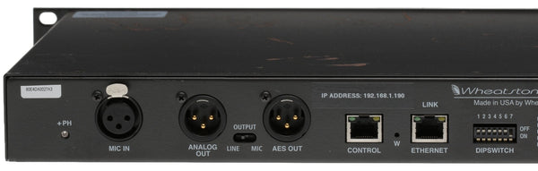 Wheatstone Vorsis M-1 AES Digital 96KHz Voice Processor Preamp Compressor M1-www.prostudioconnection.com
