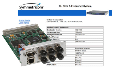 Symmetricom XLi NTP CPU Main Module TCXO 10MHz Oscillator ALL FUNCTIONS ENABLED [Used]-www.prostudioconnection.com