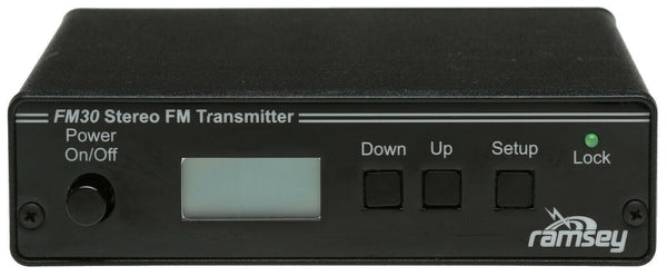 Ramsey FM30 Stereo Low Power FM Home Gym Audio HiFi Transmitter LCD LPFM Part 15 [Used]-www.prostudioconnection.com