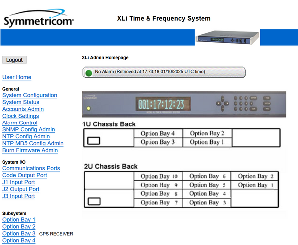 Symmetricom XLi Rubidium UPGRADED GPS 10MHz Oscillator NTP Time Server LOADED!!-www.prostudioconnection.com