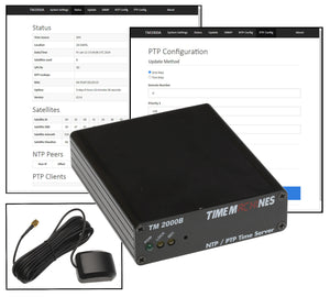 TimeMachines TM2000B GPS OCXO Disciplined PTP NTP Network Time Server w/ Antenna-www.prostudioconnection.com