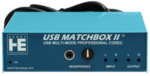 Henry Engineering USB Matchbox II Broadcast AES Digital & Balanced Analog Audio-www.prostudioconnection.com