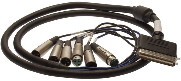 AudioScience CBL1012 XLR ASI6012 Analog Breakout Cable 2 Stereo Outs CBL1004 [Used]-www.prostudioconnection.com