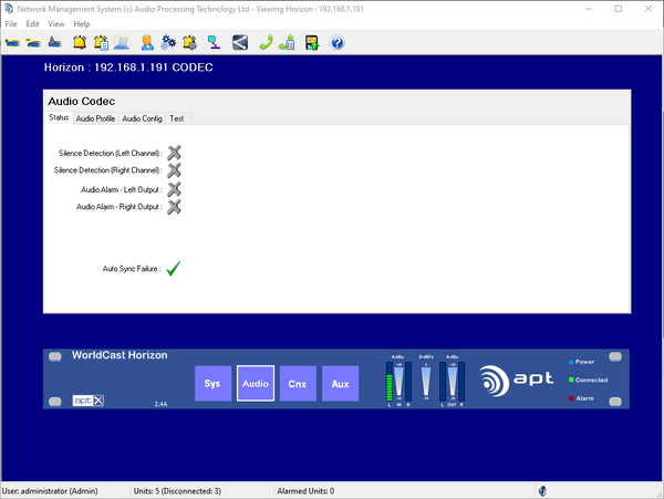 Worldcast Horizon APT-X Stereo Audio IP Codec w Broadcast Feature Set Analog XLR-www.prostudioconnection.com