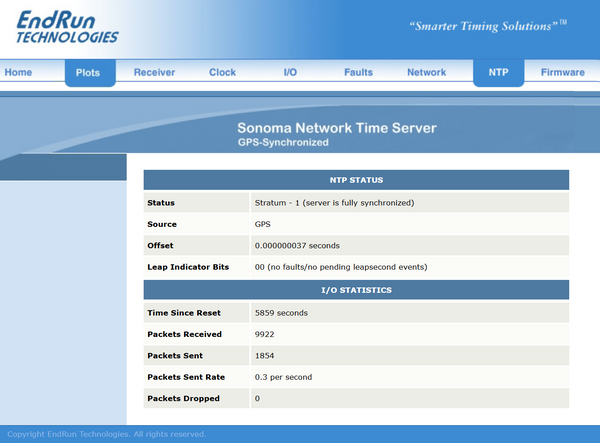 Endrun Technologies Sonoma D12 GPS TCXO NTP Network Time Server with HTTP-www.prostudioconnection.com