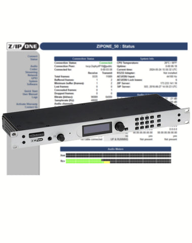 Telos Z/IP ONE w/ AES Remote Audio Over IP Codec Internet Transmission Endpoint-www.prostudioconnection.com