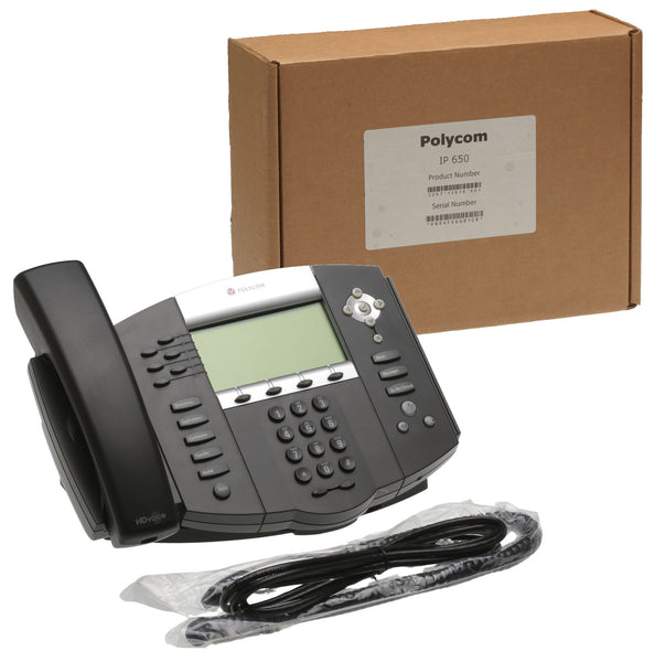 Polycom SoundPoint IP 650 HD Voice SIP Speaker Phone PoE 2201-12630-001 NEW/BOX-www.prostudioconnection.com