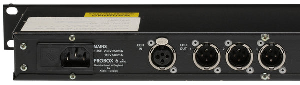 Audio Design Probox 6 AES Digital Audio Wordclock S/PDIF Distribution Amplifier-www.prostudioconnection.com