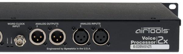 Airtools Symetrix 2X Dual Digital Voice Speech Processor Preamplifier Voiceover-www.prostudioconnection.com