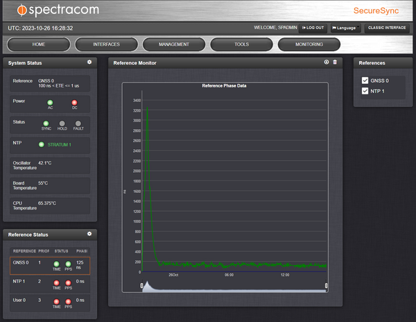 Spectracom SecureSync 213 BroadShield OCXO GPS GLONASS NTP Network Time Server-www.prostudioconnection.com