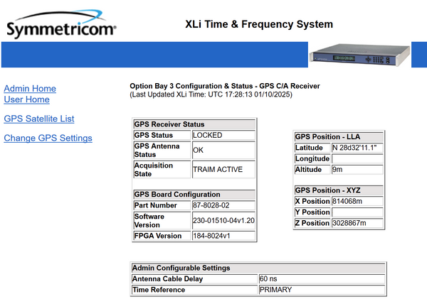 Symmetricom XLi Rubidium UPGRADED GPS 10MHz Oscillator NTP Time Server LOADED!!-www.prostudioconnection.com