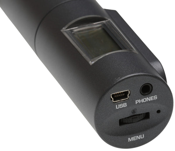HHB DRM85 Flash Mic ENG Digital Recording Condenser Cordless Microphone USB-www.prostudioconnection.com