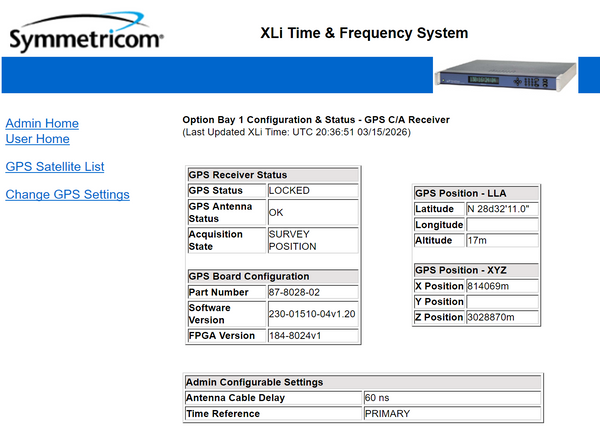 Symmetricom XLi High Stab. OCXO UPGRADED GPS 10MHz NTP Time Server NEW OPEN BOX!-www.prostudioconnection.com