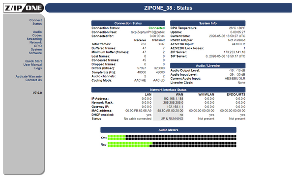 Telos Z/IP ONE w/ AES Remote Audio Over IP Codec Internet Transmission Endpoint-www.prostudioconnection.com