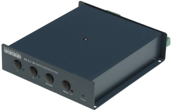Broadcast Tools SS 2.1 III Stereo Balanced Audio Automation RS-232 Switcher-www.prostudioconnection.com