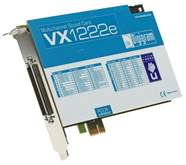 Digigram VX1222e 12 Channel AES Digital/Analog 192kHz 24Bit Broadcast Sound Card-www.prostudioconnection.com
