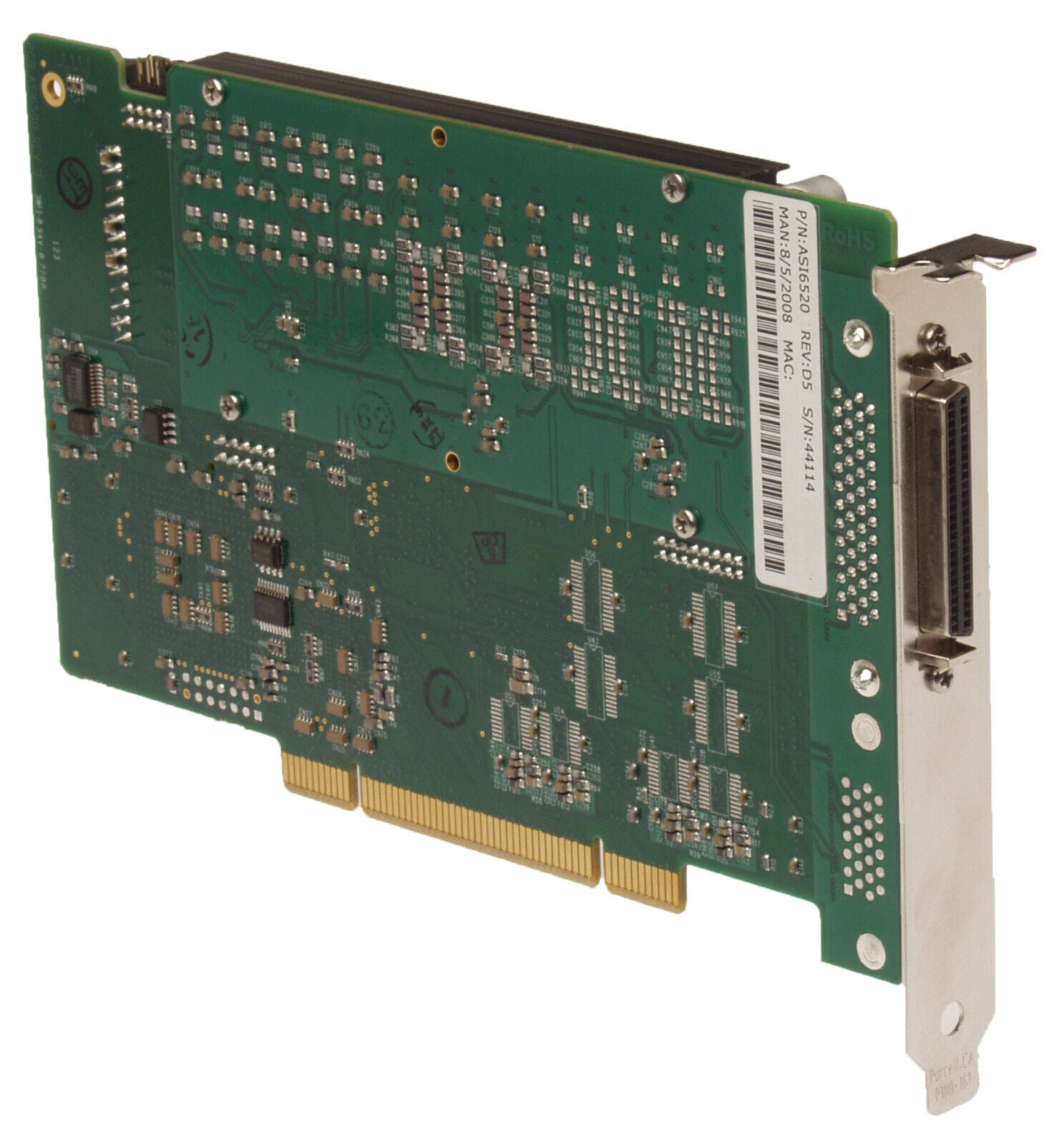 AudioScience ASI6520 Broadcast Balanced Analog XLR Multichannel PCI So –  ProStudioConnection LLC