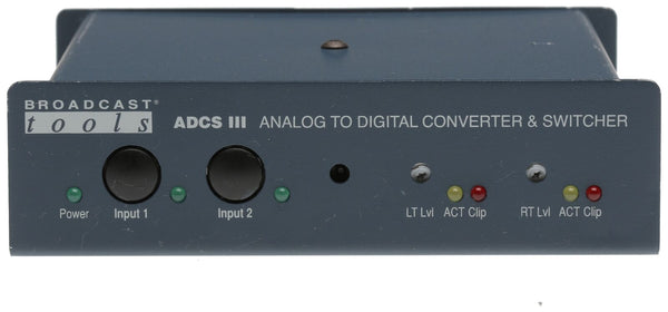 Broadcast Tools ADCS III EAS AES Digital Audio Inserter Analog Digital Converter [Used]-www.prostudioconnection.com