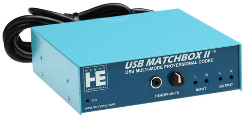 Henry Engineering USB Matchbox II Broadcast AES Digital & Balanced Analog Audio-www.prostudioconnection.com