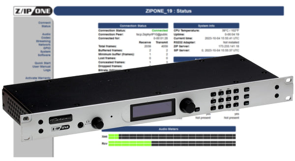 Telos Z/IP ONE Remote Studio Codec Audio Over IP Internet Transmission Endpoint-www.prostudioconnection.com
