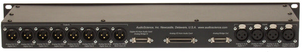 AudioScience BOB1024 Sound Card XLR Breakout Box Rackmounted 50 Pin Analog Cable [Used]-www.prostudioconnection.com