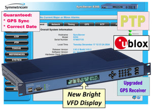 Symmetricom PTP SyncServer S350 ublox UPGRADED GPS NTP Network Time Server 10MHz-www.prostudioconnection.com