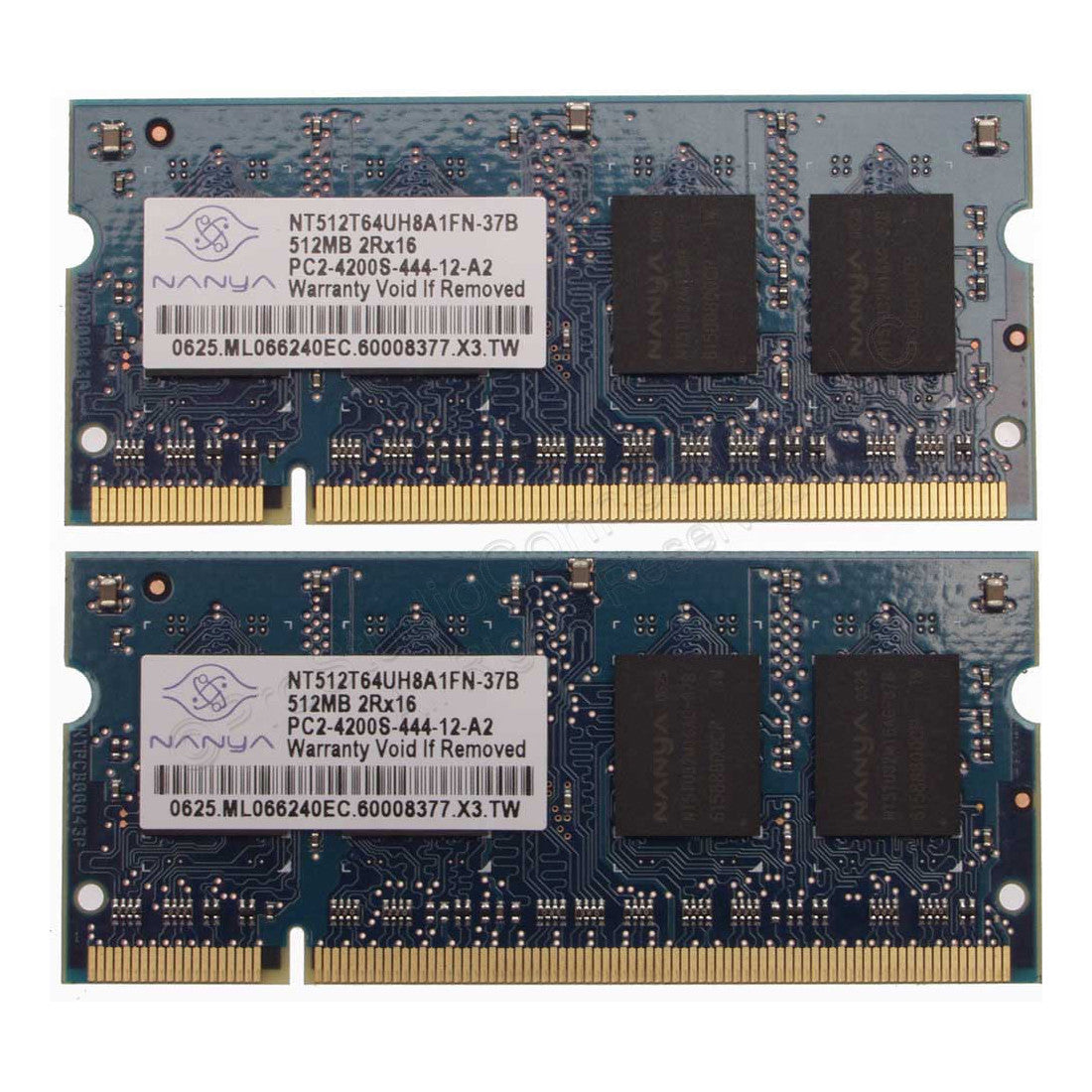 1GB (2 x 512MB) PC2-4200 533MHz Laptop 200 Pin RAM • Guaranteed [Used]-www.prostudioconnection.com