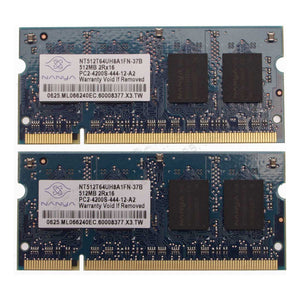 1GB (2 x 512MB) PC2-4200 533MHz Laptop 200 Pin RAM • Guaranteed [Used]-www.prostudioconnection.com