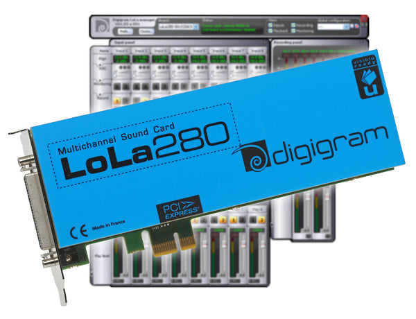 Digigram LoLa280 Logging Skimmer 8 Channel HD Audio Recording PCIe x1 LP Card [Refurbished]-www.prostudioconnection.com